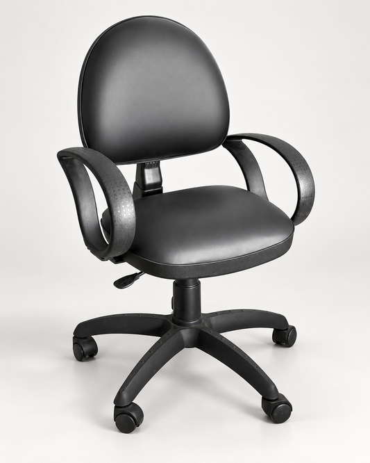 Chaise secrétaire réglable noire - Bureaux et poste informatique
