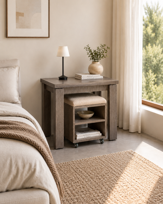 Table Console avec Pouffe