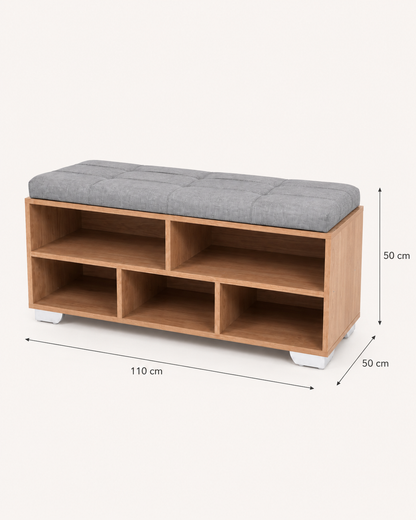 Banc Range-Chaussures Pharos 110 cm – Assise Rembourrée
