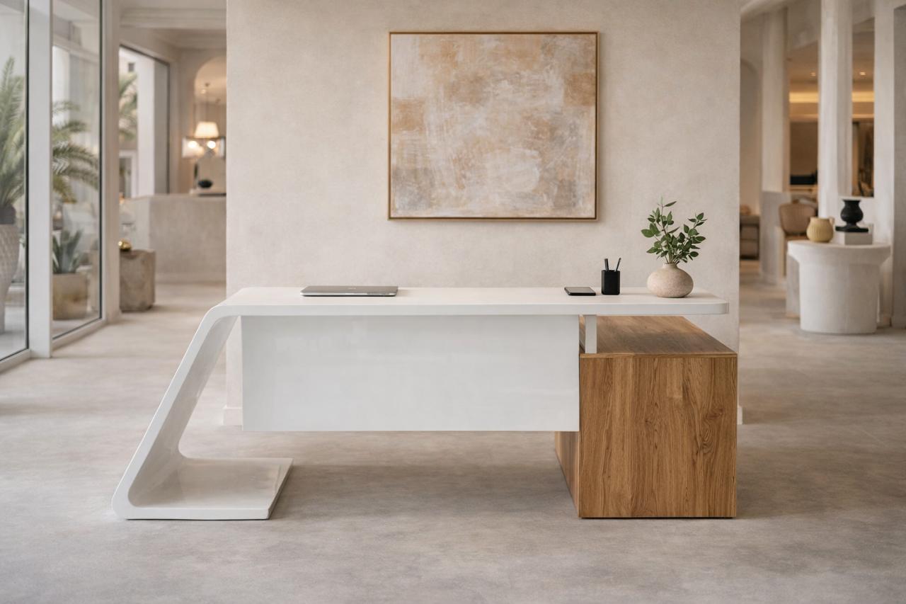 Bureau d’Accueil ARKÊN — Design Contemporain pour Espaces Professionnels Élégants