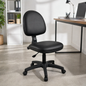Chaise secrétaire réglable noire - Bureaux et poste informatique