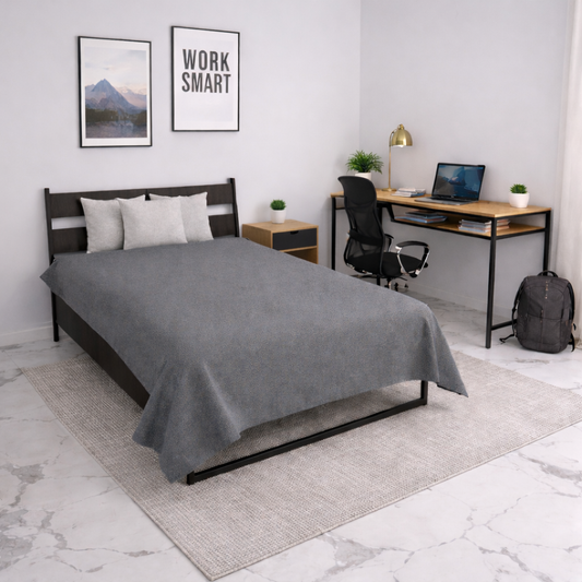 Chambre Etudiant Budget - Lit + Bureau + Table de Nuit