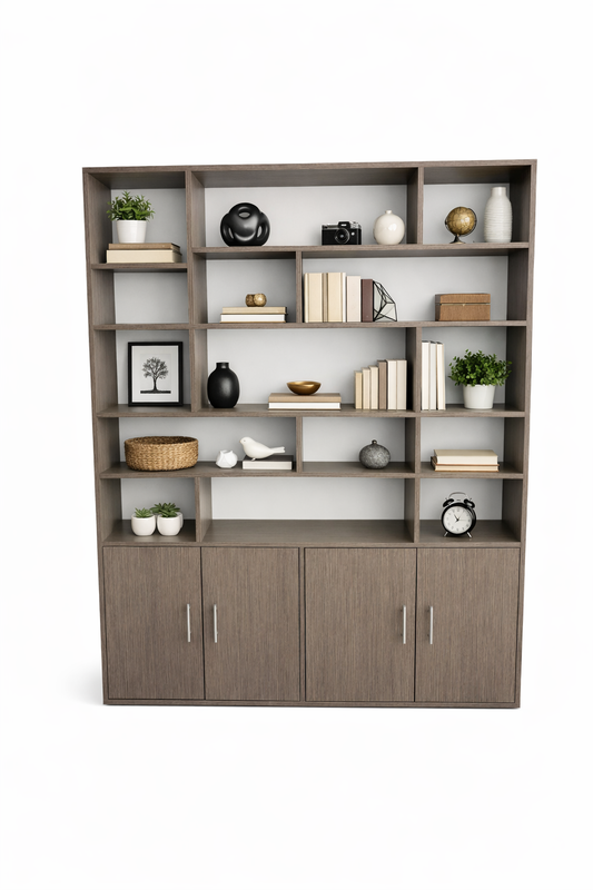 Bibliothèque Chêne Brossé 200 x 160 x 30