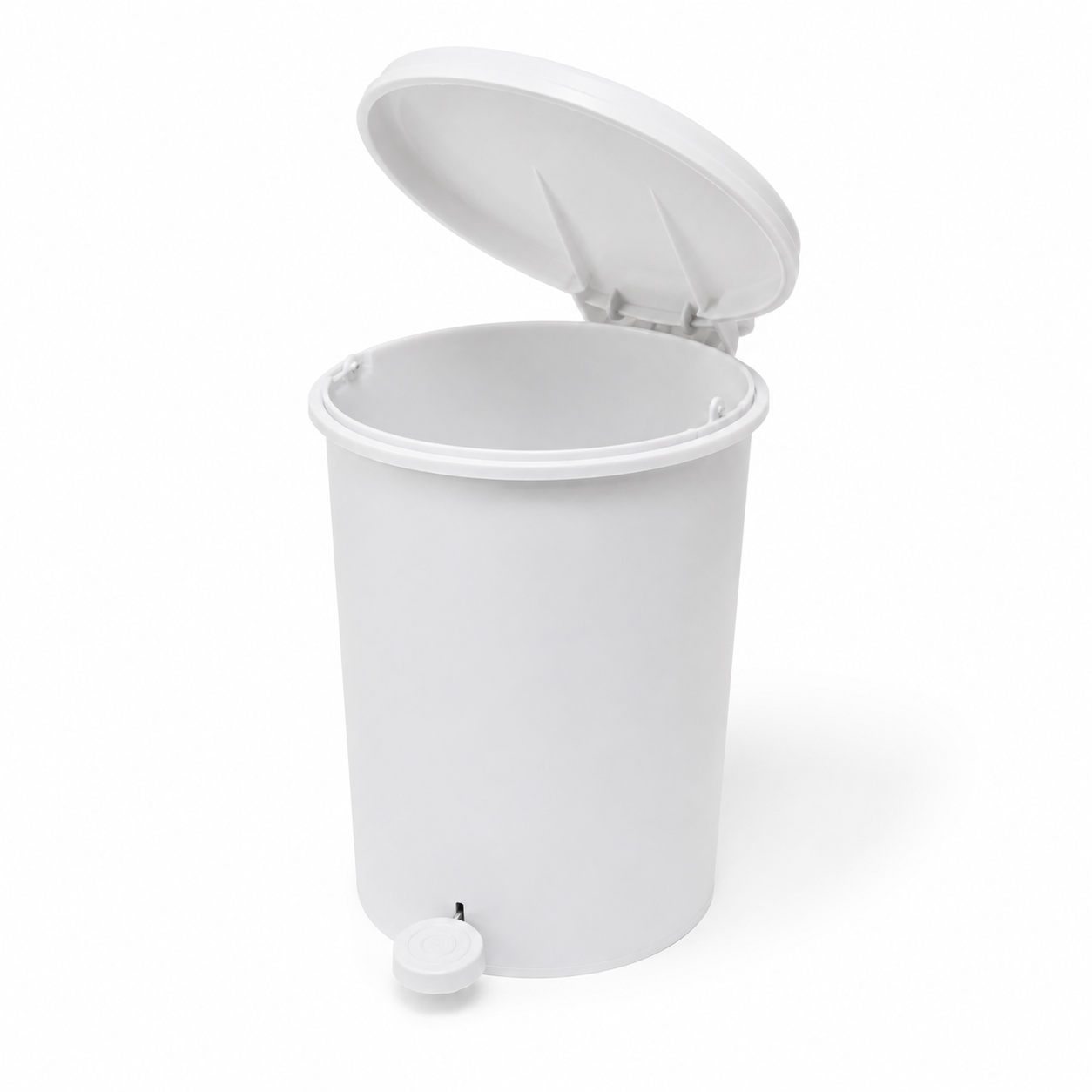 Poubelle en plastique minimaliste avec pédale