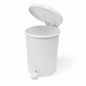 Poubelle en plastique minimaliste avec pédale