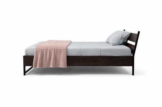 Lit 1 place ARKÊN 120×190 — Structure bois & métal robuste