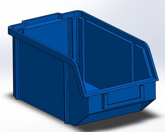 Bacs de rangement empilables Salwa Plast – Atelier, quincaillerie et garage
