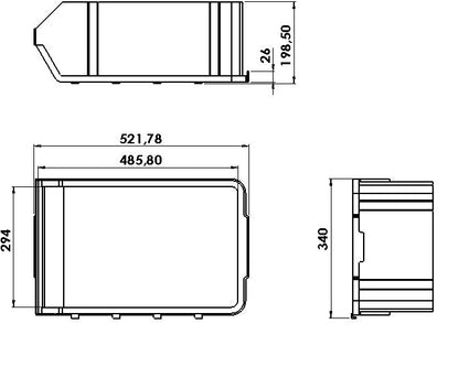 Bacs de rangement empilables Salwa Plast – Atelier, quincaillerie et garage
