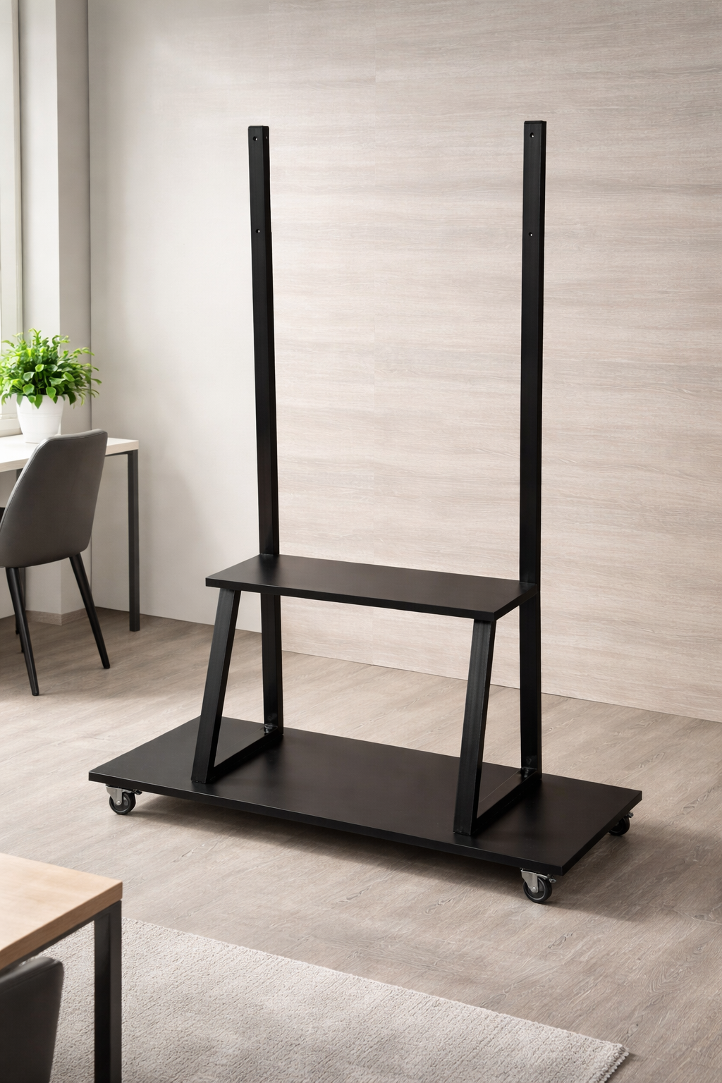 Support TV Mobile Professionnel 32’’ à 86’’ – Sur 4 Roues